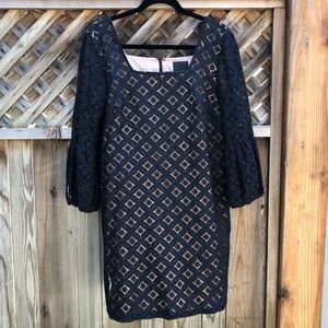 🖤ANTHROPOLOGY SQUARE NECK LACE DRESS🖤